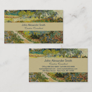Van Gogh's Classic Painting Garden in Arles Visitenkarte
