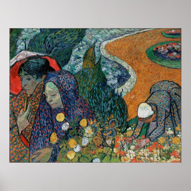 Van Gogh's Erinnerung an den Garten in Etten (1888 Poster (Vorne)