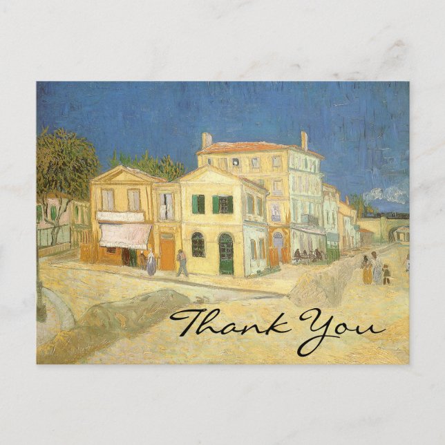 Van Gogh's Gelbes Haus Postkarte (Vorderseite)