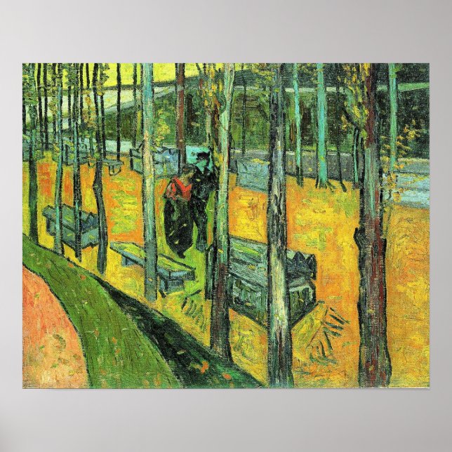Van Gogh's Gemälde, Alychamps, Herbst Poster (Vorne)