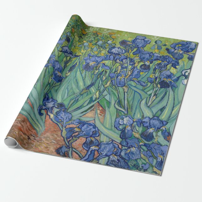 Van Gogh's irisches Wrapping Paper Geschenkpapier (Ungerollt)