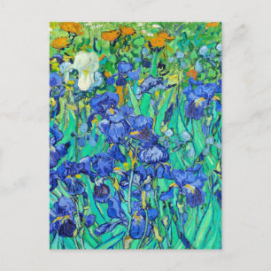 Van Goghs Irises, berühmtes Gemälde, neu gemischt Postkarte