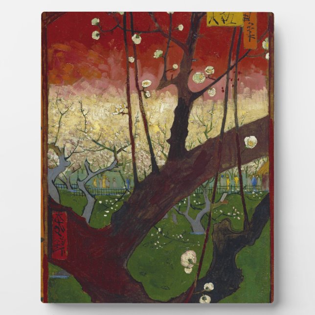 Van Gogh's Japonaiserie nach Hiroshige Fotoplatte (Vorderseite)