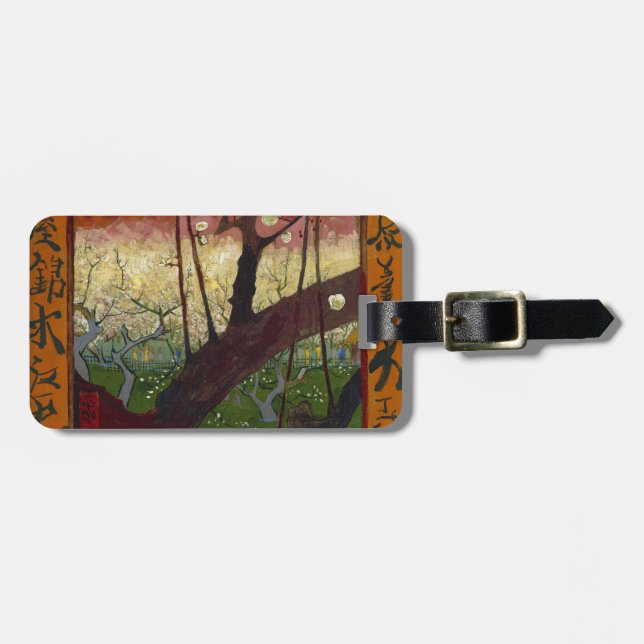 Van Gogh's Japonaiserie nach Hiroshige Gepäckanhänger (Vorderseite horizontal)