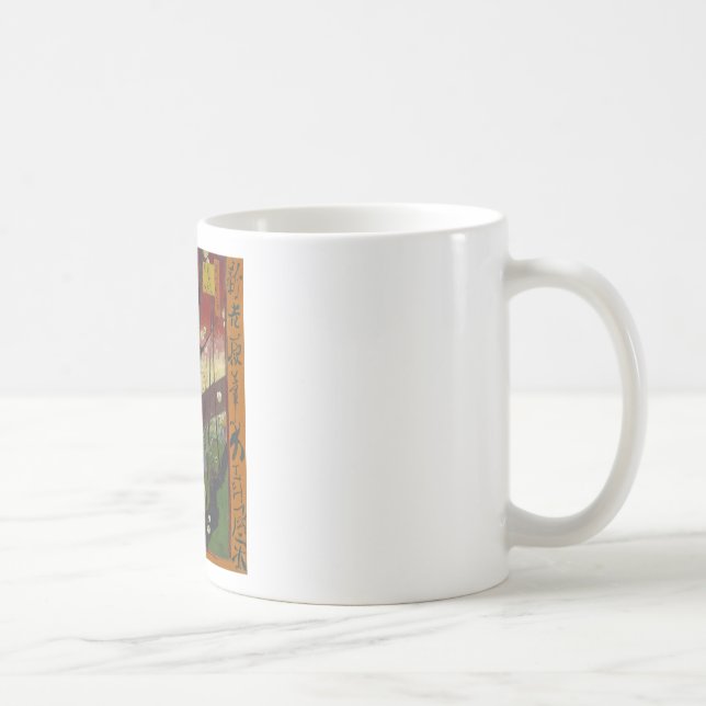 Van Gogh's Japonaiserie nach Hiroshige Kaffeetasse (Rechts)