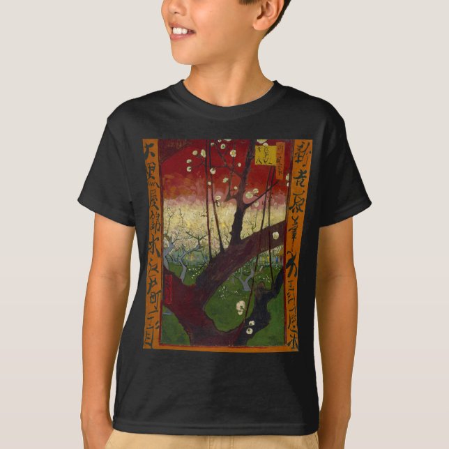 Van Gogh's Japonaiserie nach Hiroshige T-Shirt (Vorderseite)