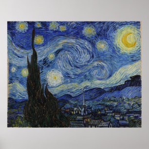 Van Gogh's klassische Malerei The Starry Night Poster