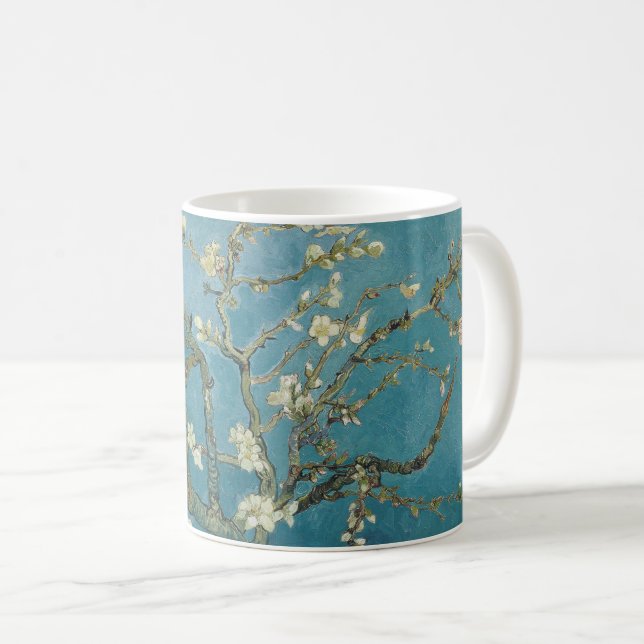 Van Goghs Mandelblüte Kaffeetasse (VorderseiteRechts)