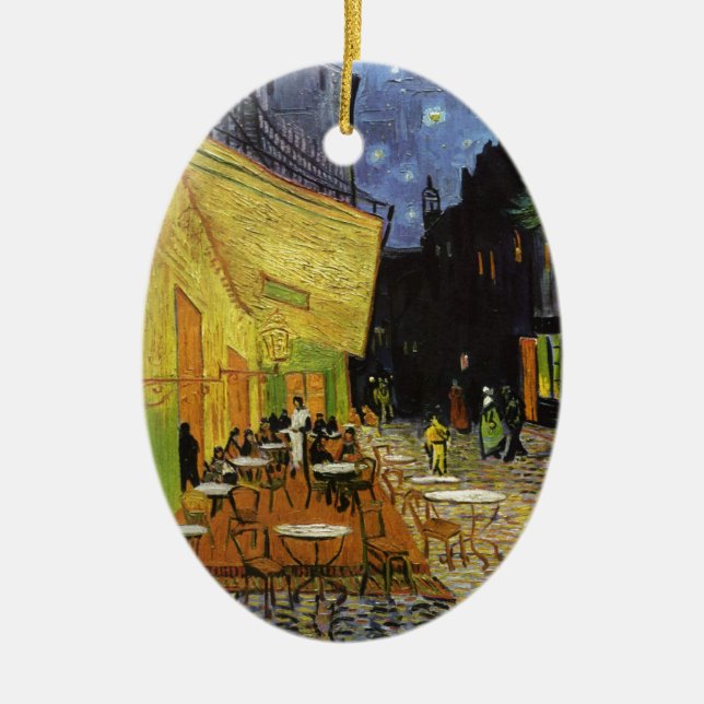 Van Gogh's Night Cafe Keramikornament (Vorne)