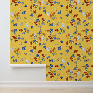 Van Gogh's Poppy und Iris Blume Senf Yellow Tapete