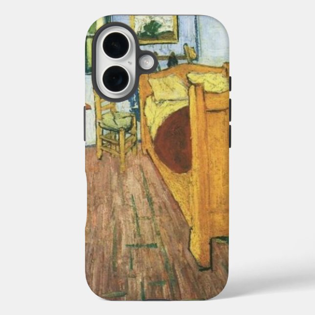 Van Gogh's Schlafzimmer in Arles iPhone 16 Hülle (Rückseite)
