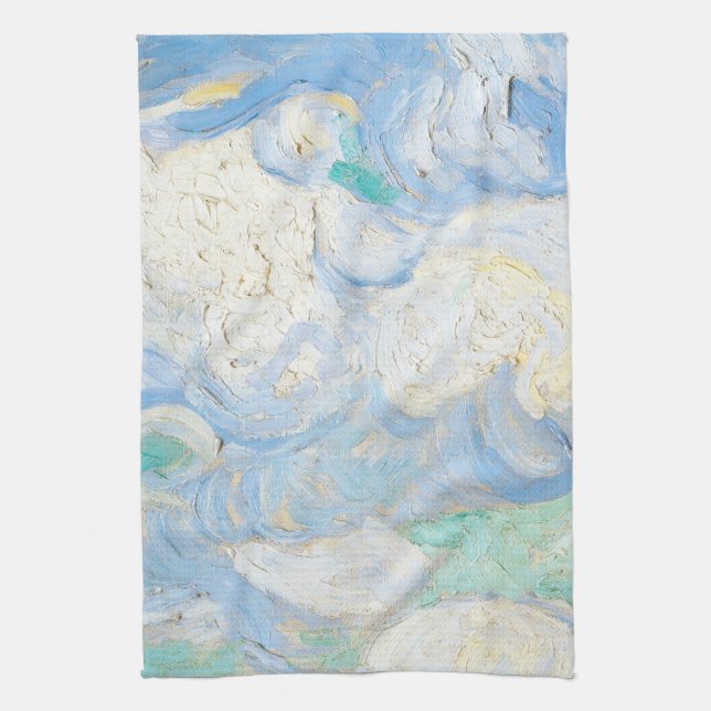 Van Gogh's sky background Geschirrtuch (Vertikal)