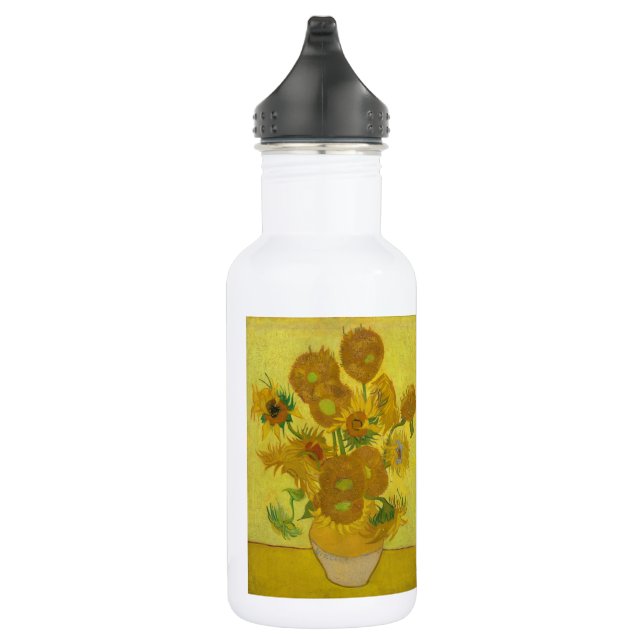 Van Gogh's Sonnenblumen Edelstahlflasche (Rechts)