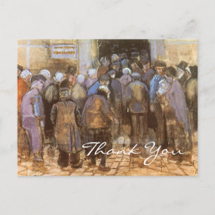 Van Goghs Staatslotterie Büro Postkarte