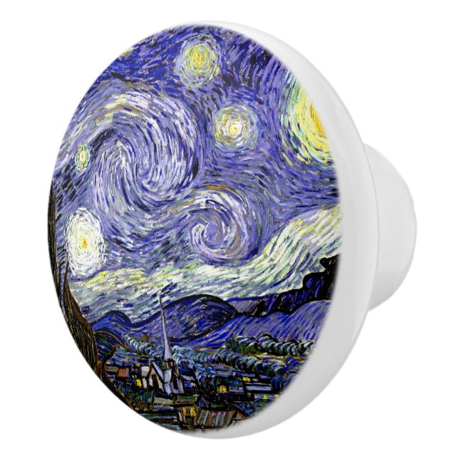 Van Gogh's Starry Night, 1889 Keramikknauf (Rechts)