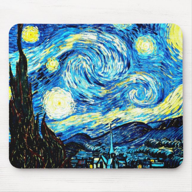 Van Gogh's Starry Night Mousepad (Vorne)