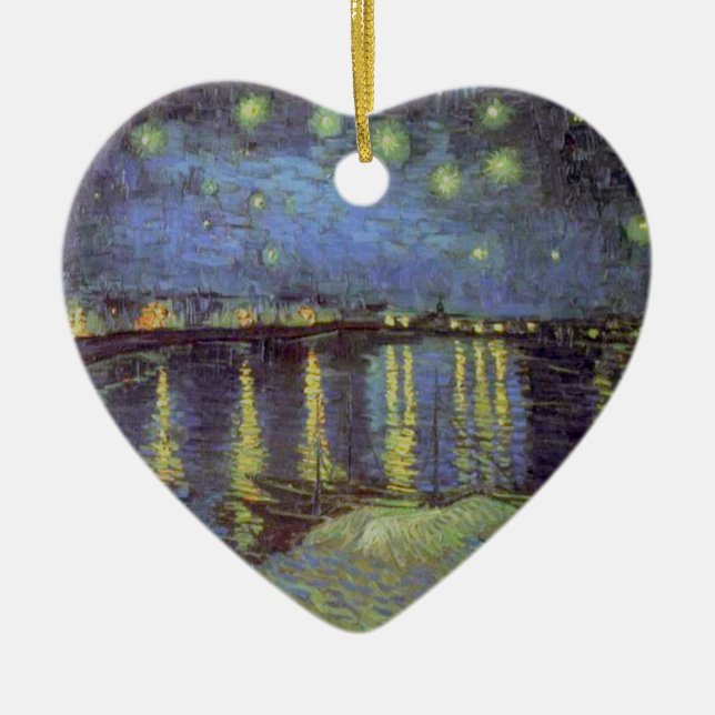 Van Gogh's Starry Night Painting Keramik Ornament (Vorne)
