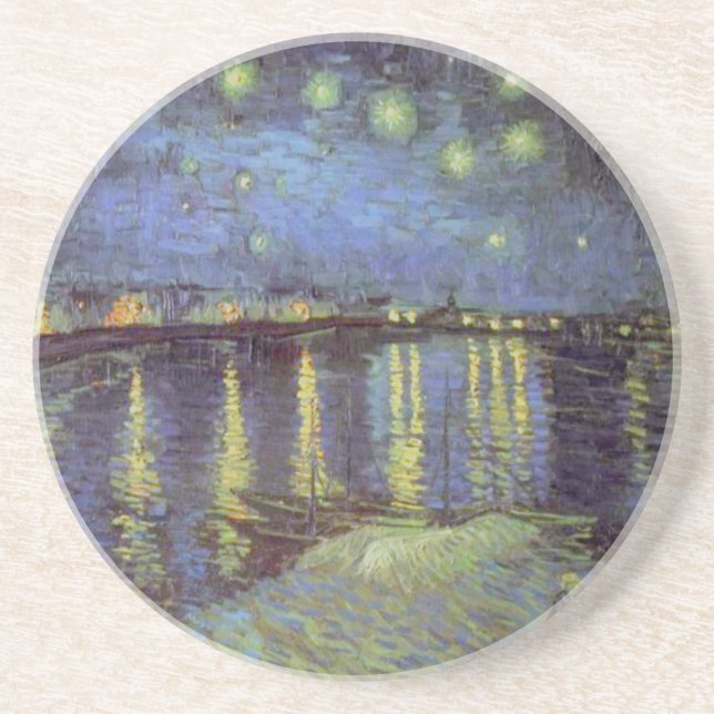 Van Gogh's Starry Night Painting Untersetzer (Vorne)