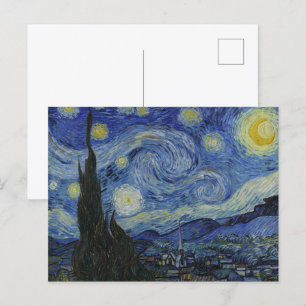 Van Gogh's Starry Night: Träumerei Postkarte