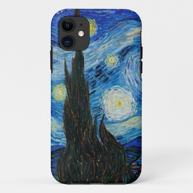 Van Goghs Sternennacht Case-Mate iPhone Hülle (Rückseite)