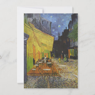 Van Goghs Terrassen Café Einladung