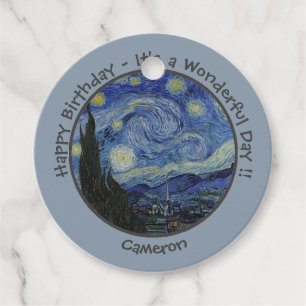 van Gogh's The Starry Night Party Items Collection Geschenkanhänger