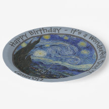 van Gogh's The Starry Night Party Items Collection