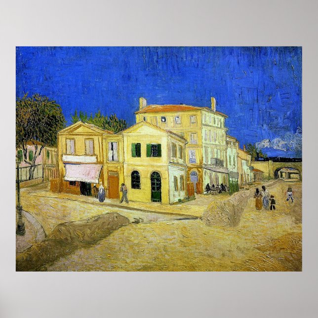 van Gogh's Yellow House (Vincent's house at Arles) Poster (Vorne)