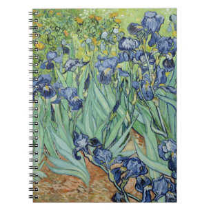 Van- GoghStillleben: Vase mit Iris Notizblock
