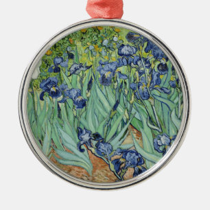 Van- GoghStillleben: Vase mit Iris Ornament Aus Metall