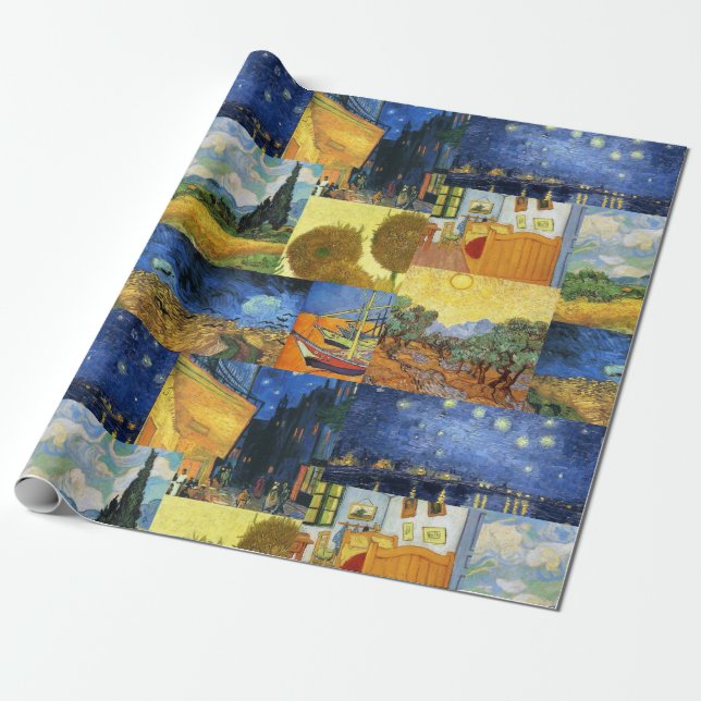 Van Goghtraummalerei-Kunst-Packpapier Geschenkpapier (Ungerollt)
