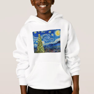 Van Gough Starry Night - Weihnachtsbaum Hoodie