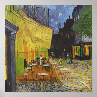 Van Gough über die glänzende Leinwand Poster