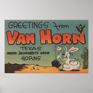 Van Horn, Texas (Jackkanbit & Crow) Poster