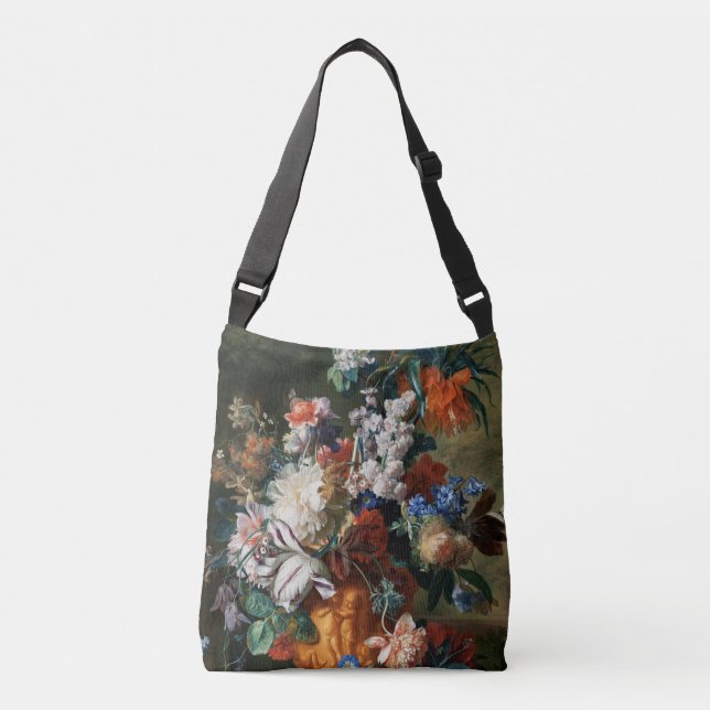 Van Huysum's Bouquet der Blume-Kunsttaschen Tragetaschen Mit Langen Trägern (Vorderseite)