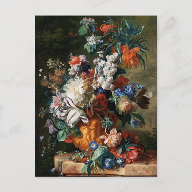 Van Huysums Bouquet der Blumenpostkarte Postkarte (Vorderseite)