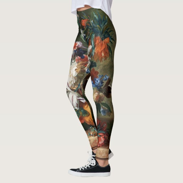 Van Huysum's Bouquet von Blume art Leggings (Links)