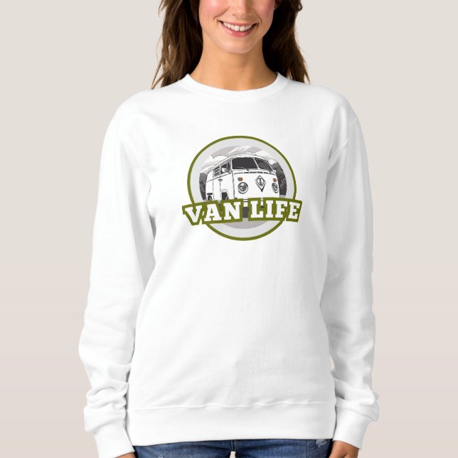 Van Life-Armee grün Sweatshirt (Vorderseite)