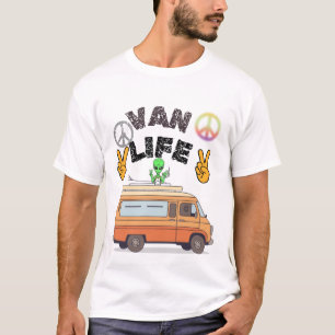 Van Life Außerirdischer Friedenszeichen lustiges C T-Shirt