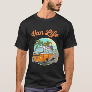 Van Life Camping Funny Vintag Van Mens T-Shirt