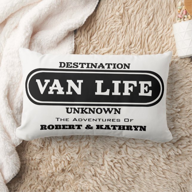 "Van Life" Coussin Lumbar personnalisé (Couverture)