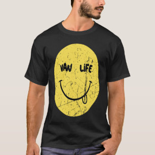 Van Life Happy Camper Van Camping Travel Nomad T-Shirt