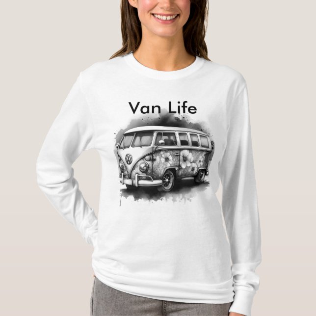 Van Life Langarm T-Shirt (Vorderseite)