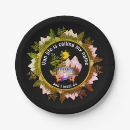 VAN LIFE RUFT MEIN NAME Custom Camping AUF Pappteller