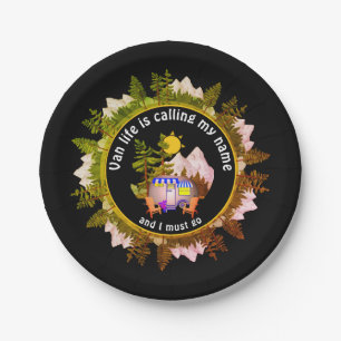 VAN LIFE RUFT MEIN NAME Custom Camping AUF Pappteller