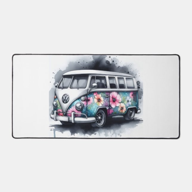 Van Life Schreibtischunterlage (Vorderseite)