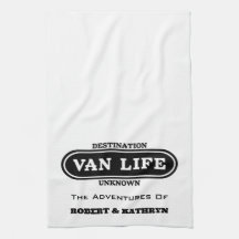"Van Life" Serviette personnalisée de cuisine