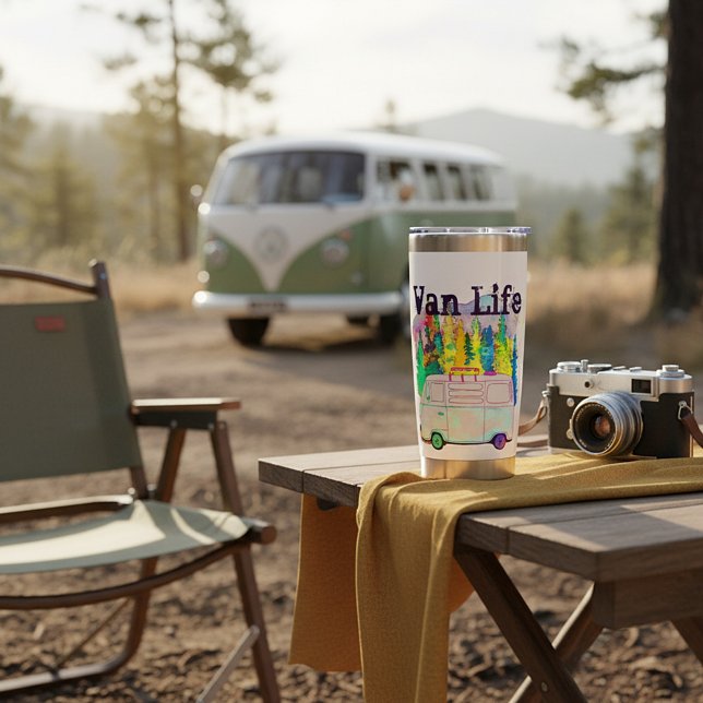Van Life T - Shirt Thermobecher (Von Creator hochgeladen)