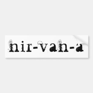 Van name travel camper wortspiel nirvana nir-van-a autoaufkleber