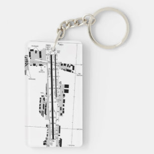Van Nuys Airport Chart / Taxistand Schlüsselanhäng Schlüsselanhänger